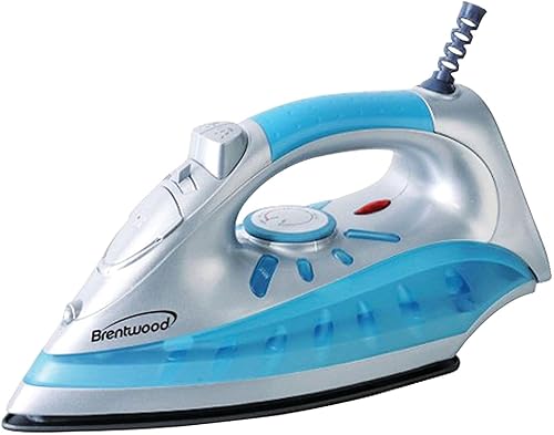 Brentwood Plancha de vapor antiadherente, plata