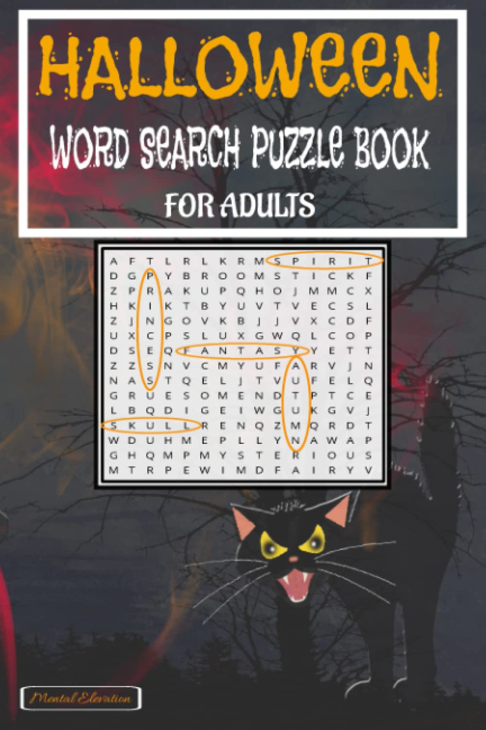 Halloween Word Search Puzzle Book For Adults: Fun Activity Book For Adults, Seniors, & Teens - Good Brain Workout