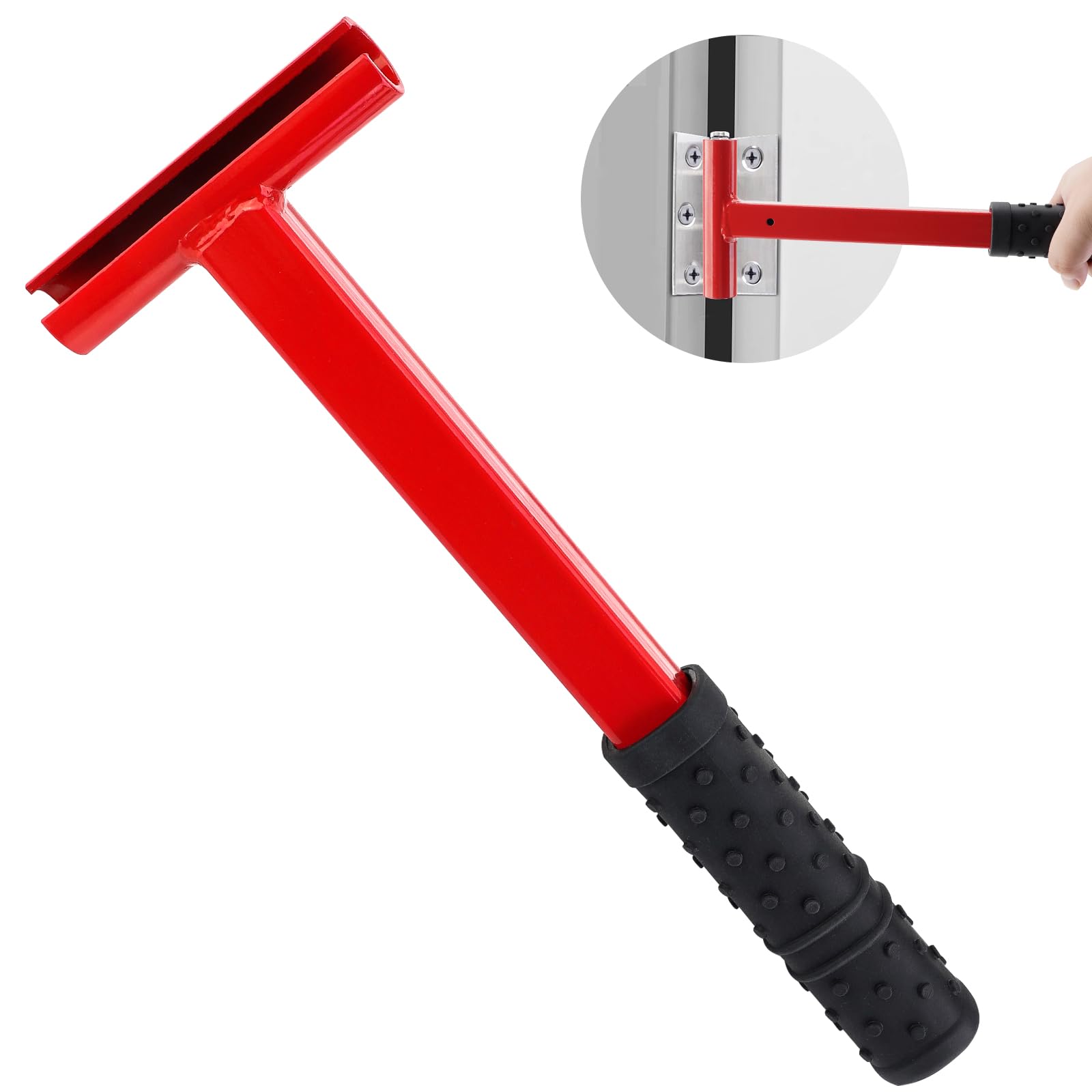 ELECTRAPICKHinge Adjustment Tool, Long Handle Hinge Bender Wrench for .134 Gauge Commercial Door, Heavy Duty Painted Steel Hinge Wrench with Rubber Grip