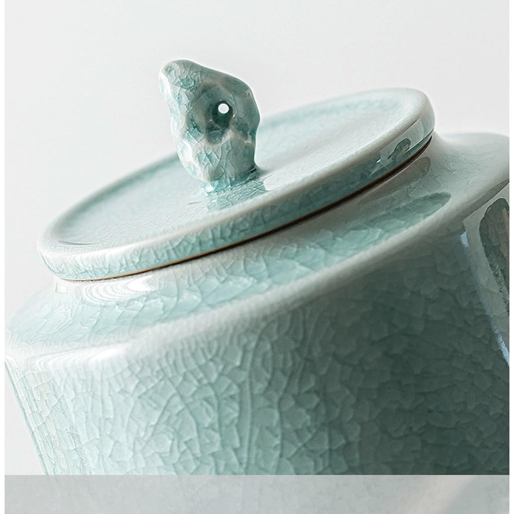 Puszka na herbatę Ceramiczne puszki na herbatę Puszki do przechowywania w gospodte Czarna herbata Zielona herbata Puszki na herbatę Puszki do przechowywania przekąsek Pojemnik na herbatę (A)
