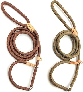 Strapazierfähige, verstellbare Nylon-Trainingsleine, 1,5 m, reflektierend, Trainingsleine, rutschfestes Seil, Anti-Ersticken, verstellbare Haustier-Schlupfleine für kleine, mittelgroße und große Hunde