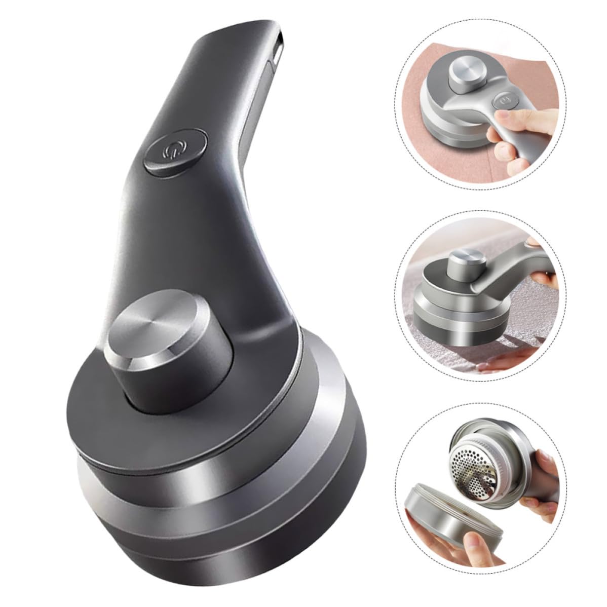 Operitacx 1stück Elektrischer Wiederaufladbarer Fusselentferner USB Kompakter Fabric Shaver mit Ergonomischem Griff Langlebig Vielseitig für Kleidung Pullover Schals Handschuhe Decken