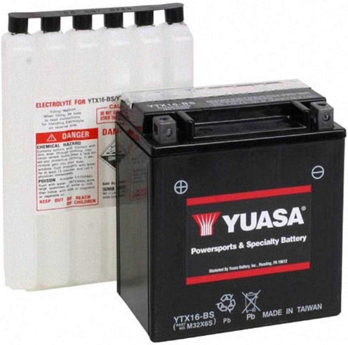 YuasaYUAM32X6S YTX16-BS Battery