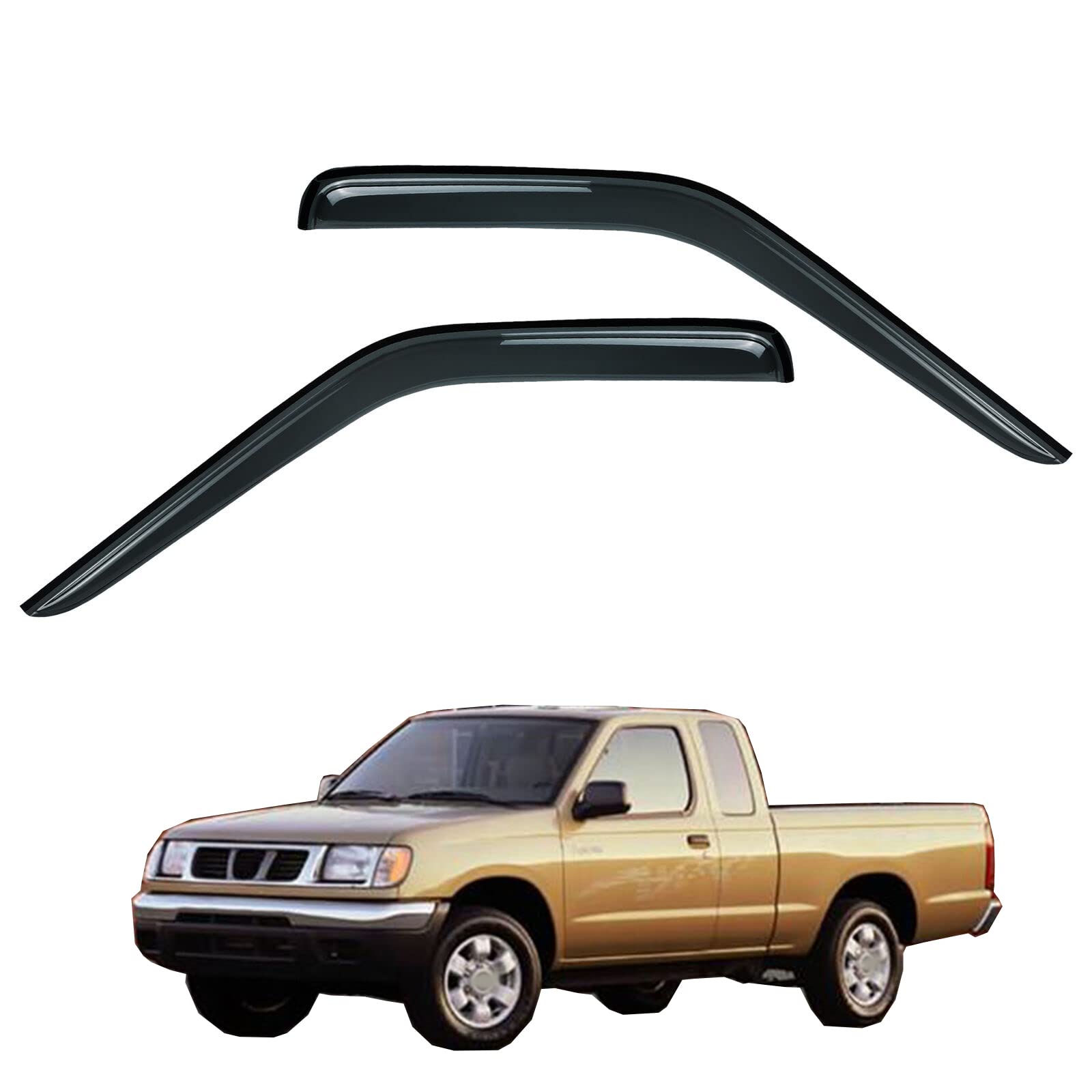 Amazon.com: GLDIFA Front Window Visor Compatible with 98-04 Nissan
