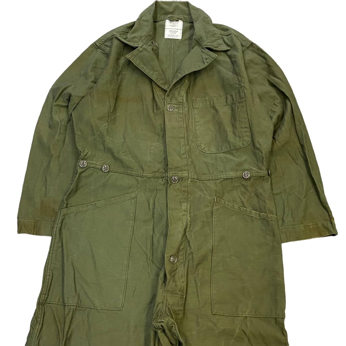 Amazon.co.jp: 80s 米軍 US ARMY カバーオール Large オリーブグリーン 