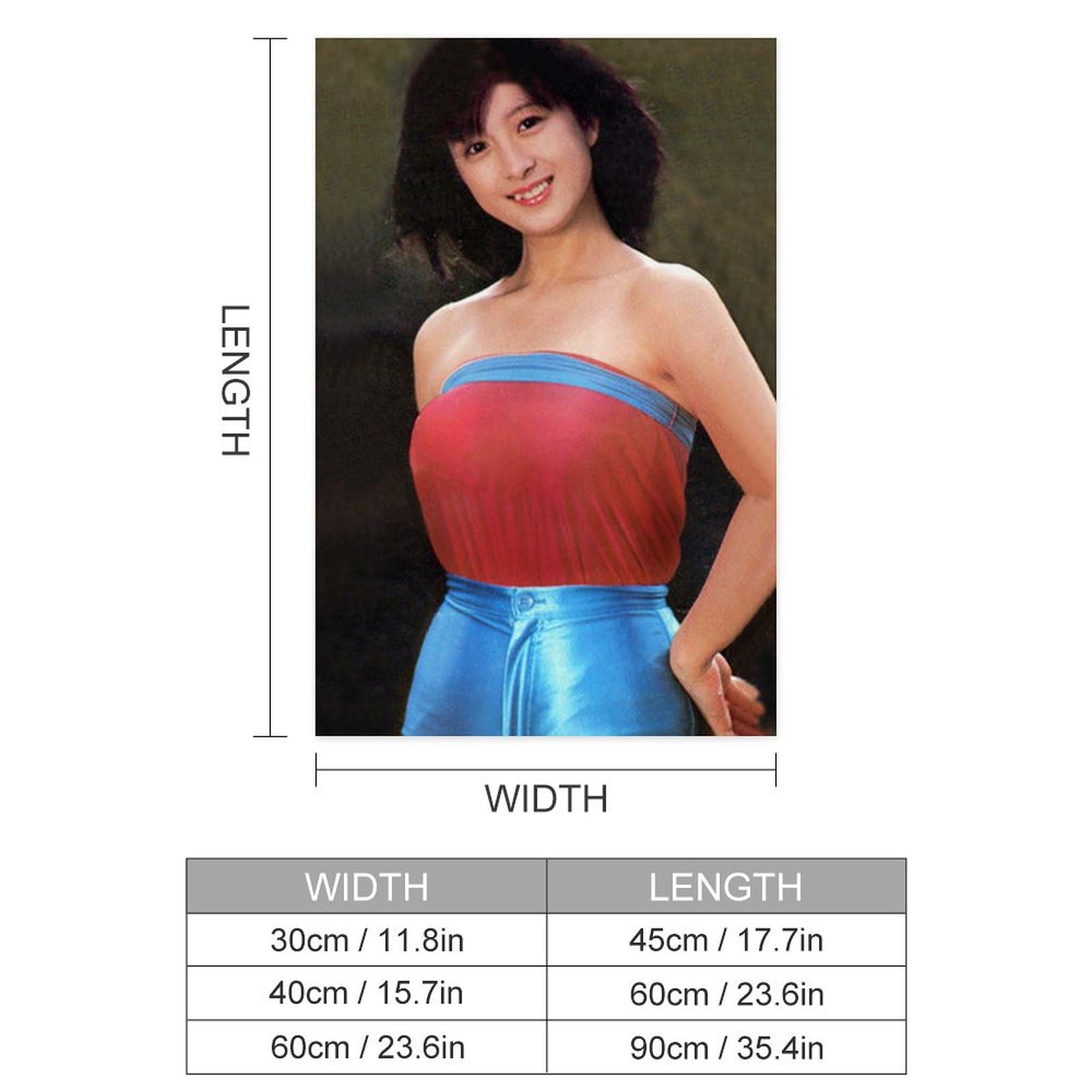 河合奈保子さん　ポスターパネル　印刷サイン付き Yahoo!オークション - 【河合奈保子さん】/『1982年中学一年コース付録