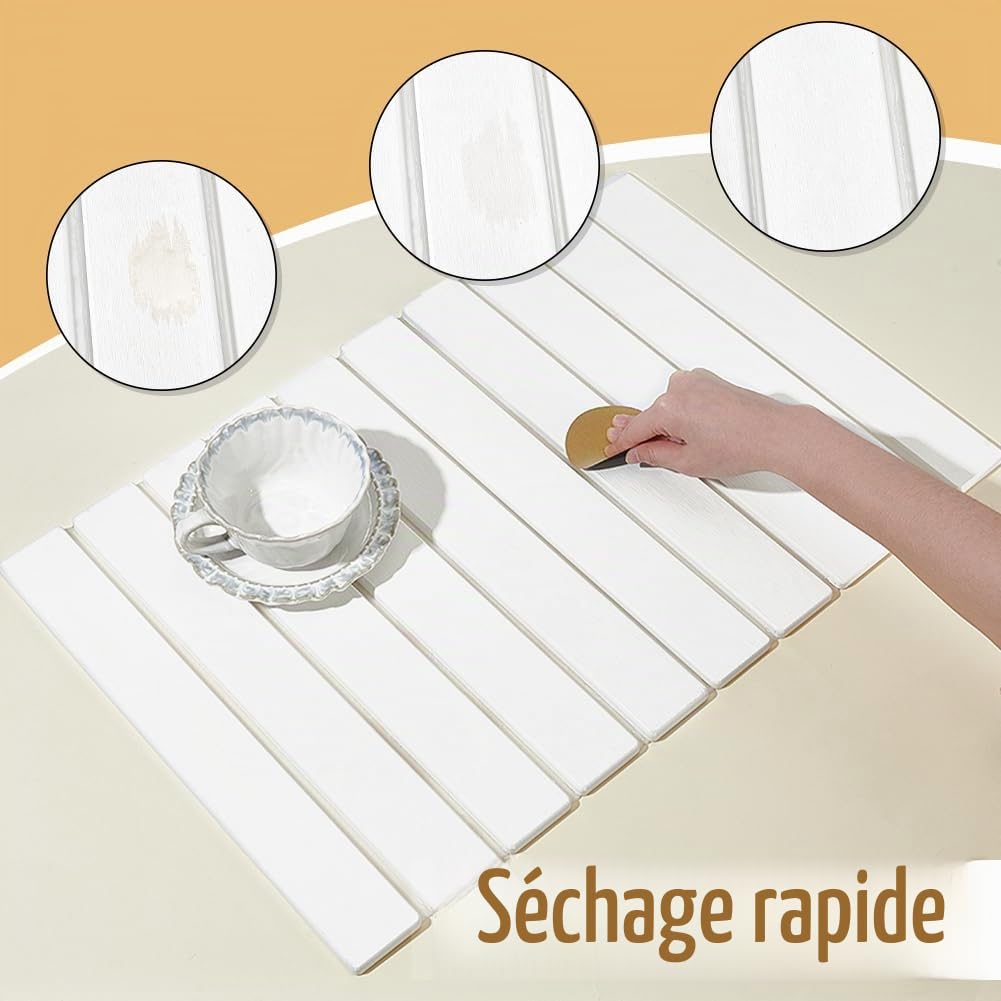 UNICRAFTALE Tapis De Séchage De Vaisselle pour Comptoir De Cuisine