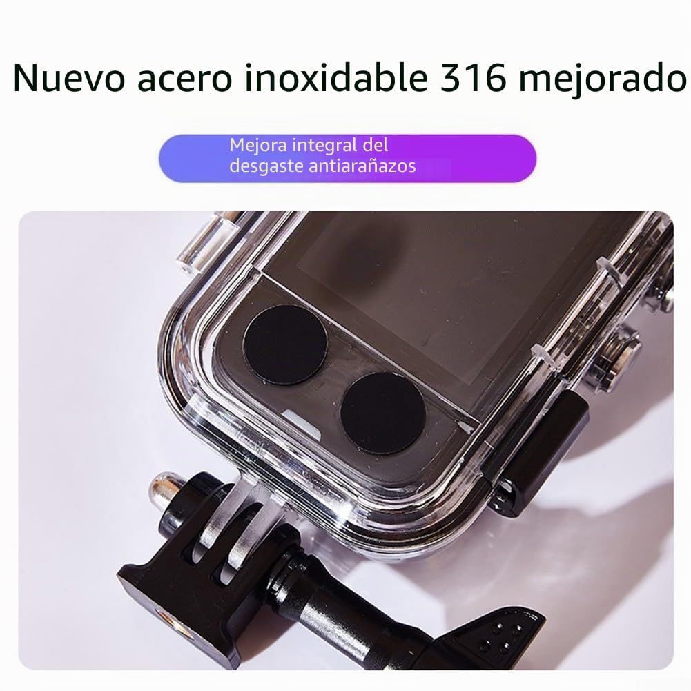 Funda resistente al agua para Insta 360 X4, diseñada para fotografía subacuática aventurera de 40 m