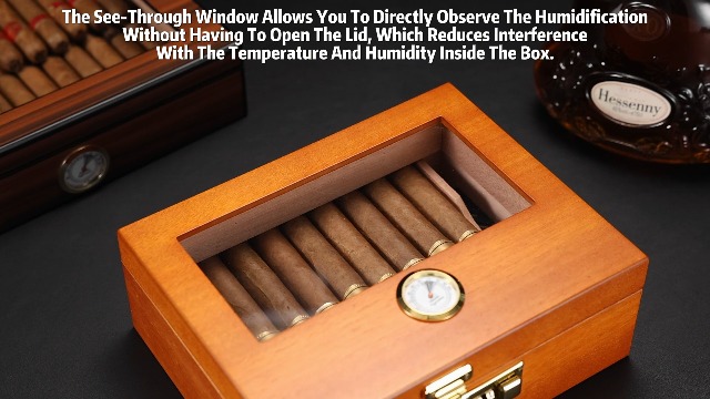 Amazon.com: CIGARLOONG Cigar Humidor, Cedar Wood Humidor with
