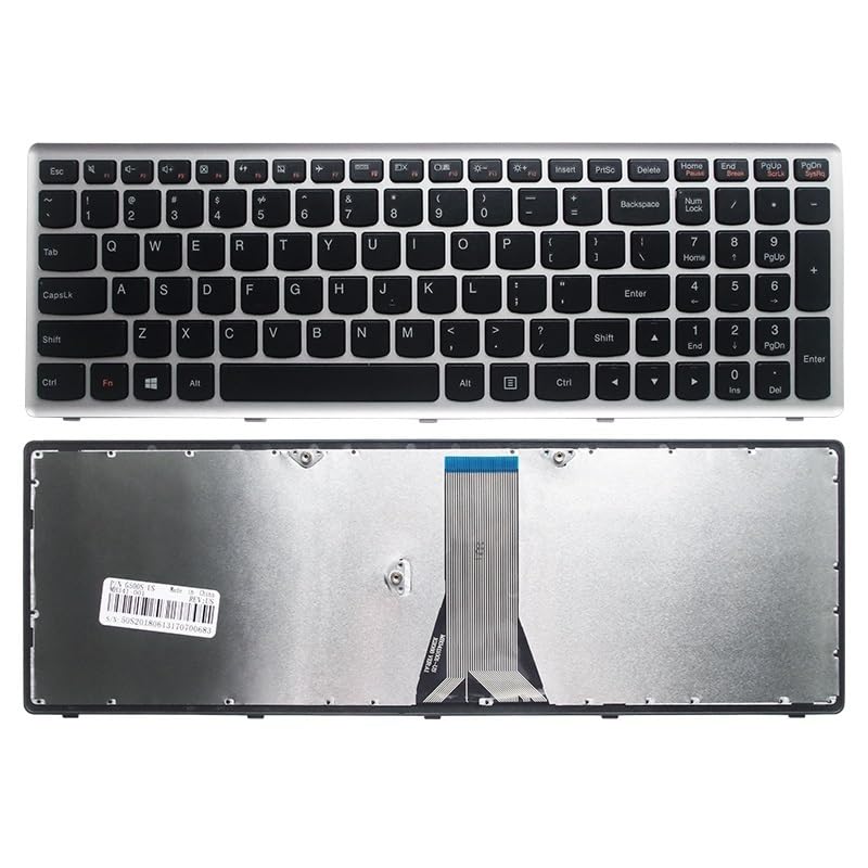 Clavier Lenovo IdeaPad G500S G505S S500 Z510 Flex 15 US Silver OEM