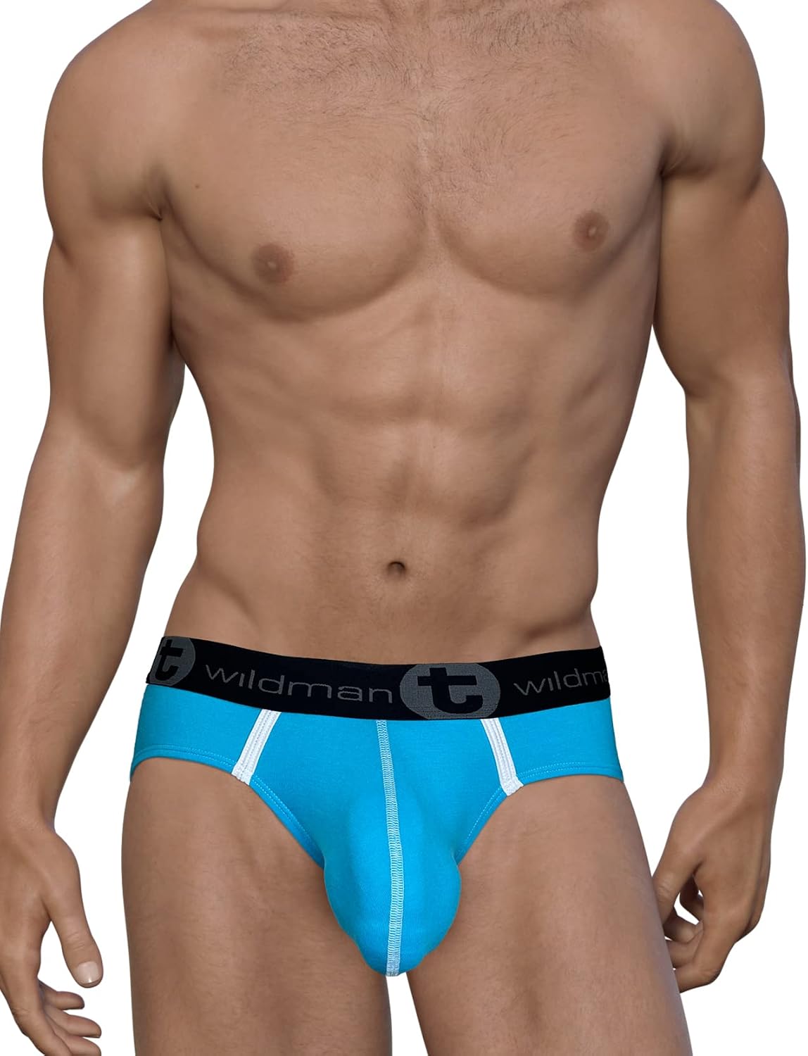 Wildmant Modal Big Boy Pouch Brief Baby Blue Small
