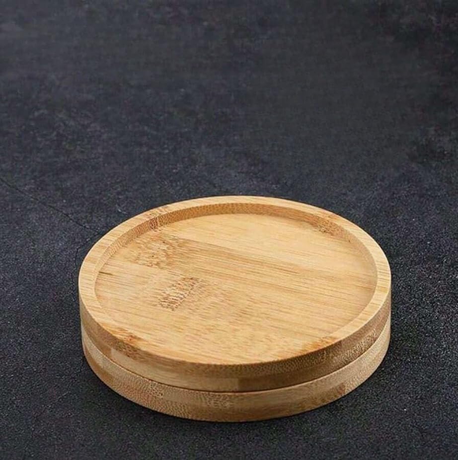 Bamboo Coasters, Square and Round, 9 x 9, for Drinks and Planters (Round 9.5 x 9.5)