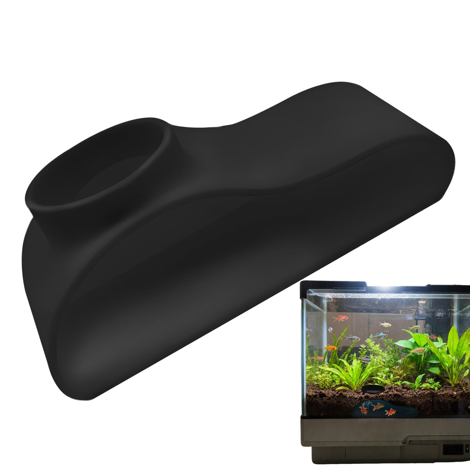 Tana per Pesci d'Acquario,Tunnel Sotterraneo Per Acquario,Decorazione Tana Per Gamberi - per Corydoras Terrari