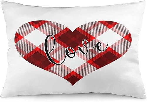 Miniatura 1 de Funda de almohada decorativa con cremallera oculta, suave, acogedora, rectangular, de dos lados impresos, para sofá, decoración del hogar, 20 x 30