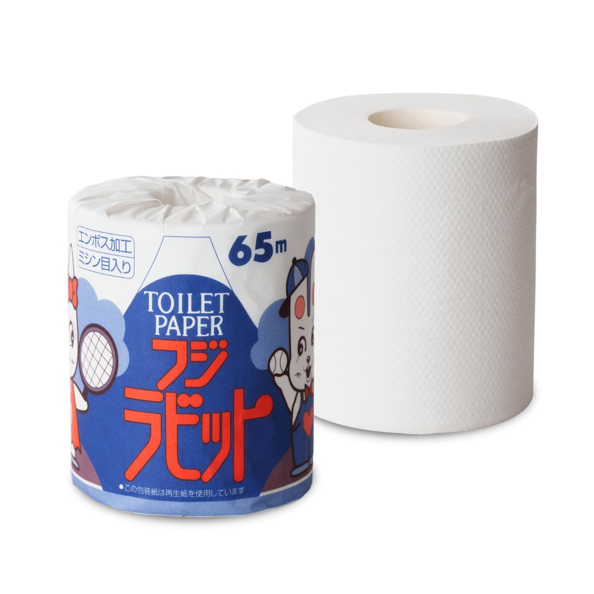 Amazon.co.jp: 三和のトイレットペーパー フジラビット 65m シングル