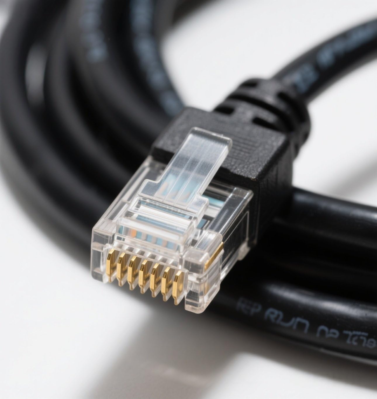 Coiled programming cable