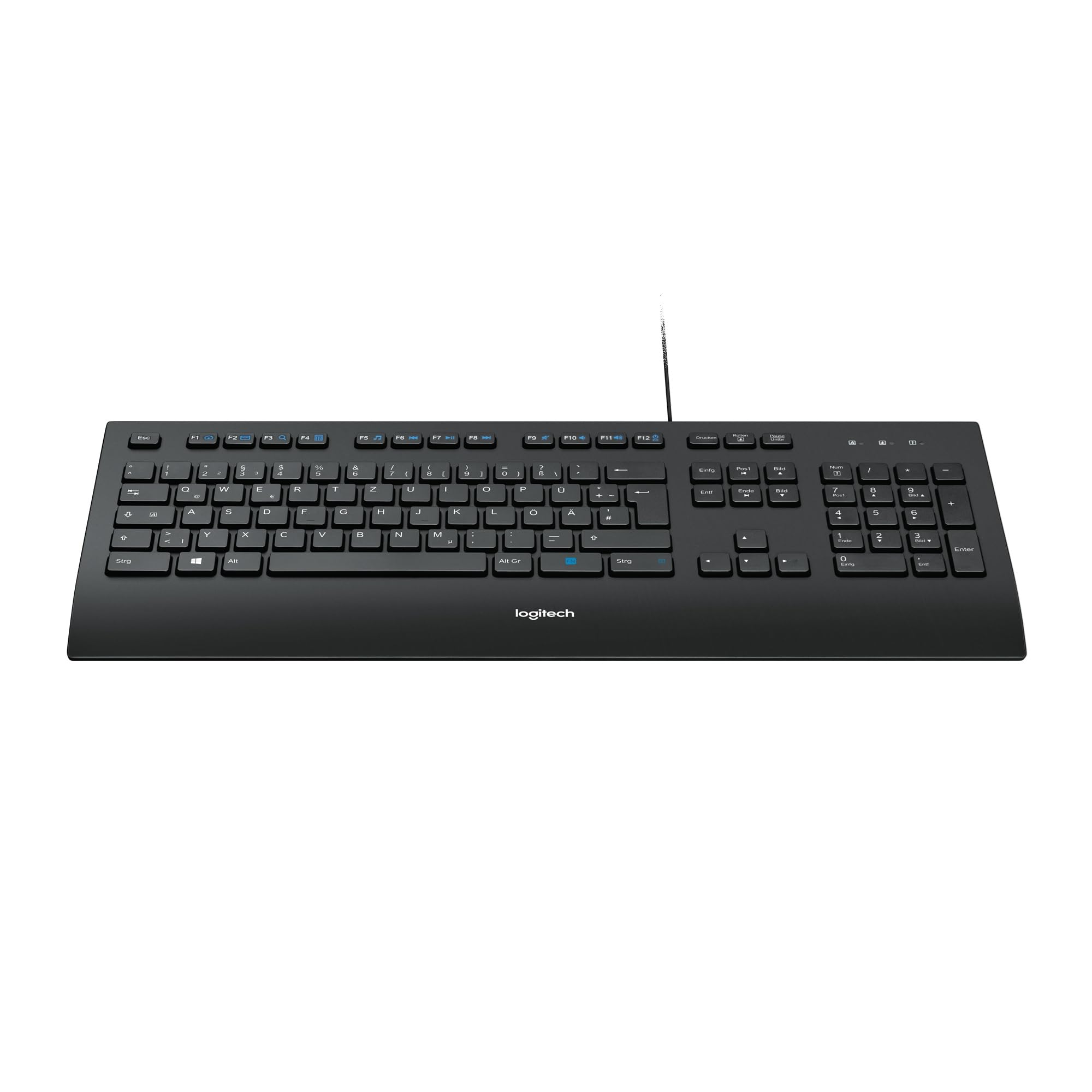 Besuche den Logitech- Logitech K280e Pro Kabelgebundene Business Tastatur für Windows, Linux und Chrome, USB-Anschluss, Handballenauflage, Spritzwassergeschützt, PC/Laptop, Deutsches QWERTZ-Layout, Schwarz in use