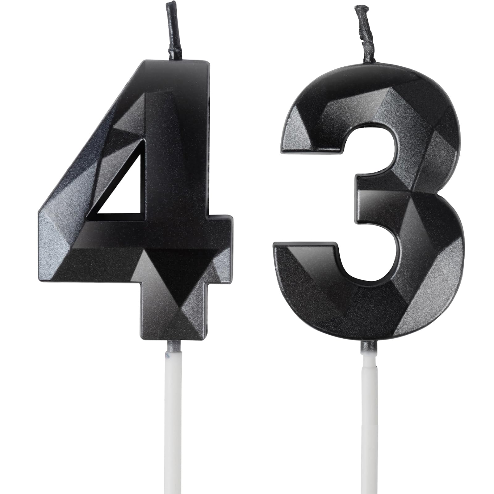 Yiran 50th Birthday Candles, Gold Number 50 Happy Birthday Candles, Cake Topper Decorations for Birthday Party, Wedding Anniversary Celebration Supply — view 27