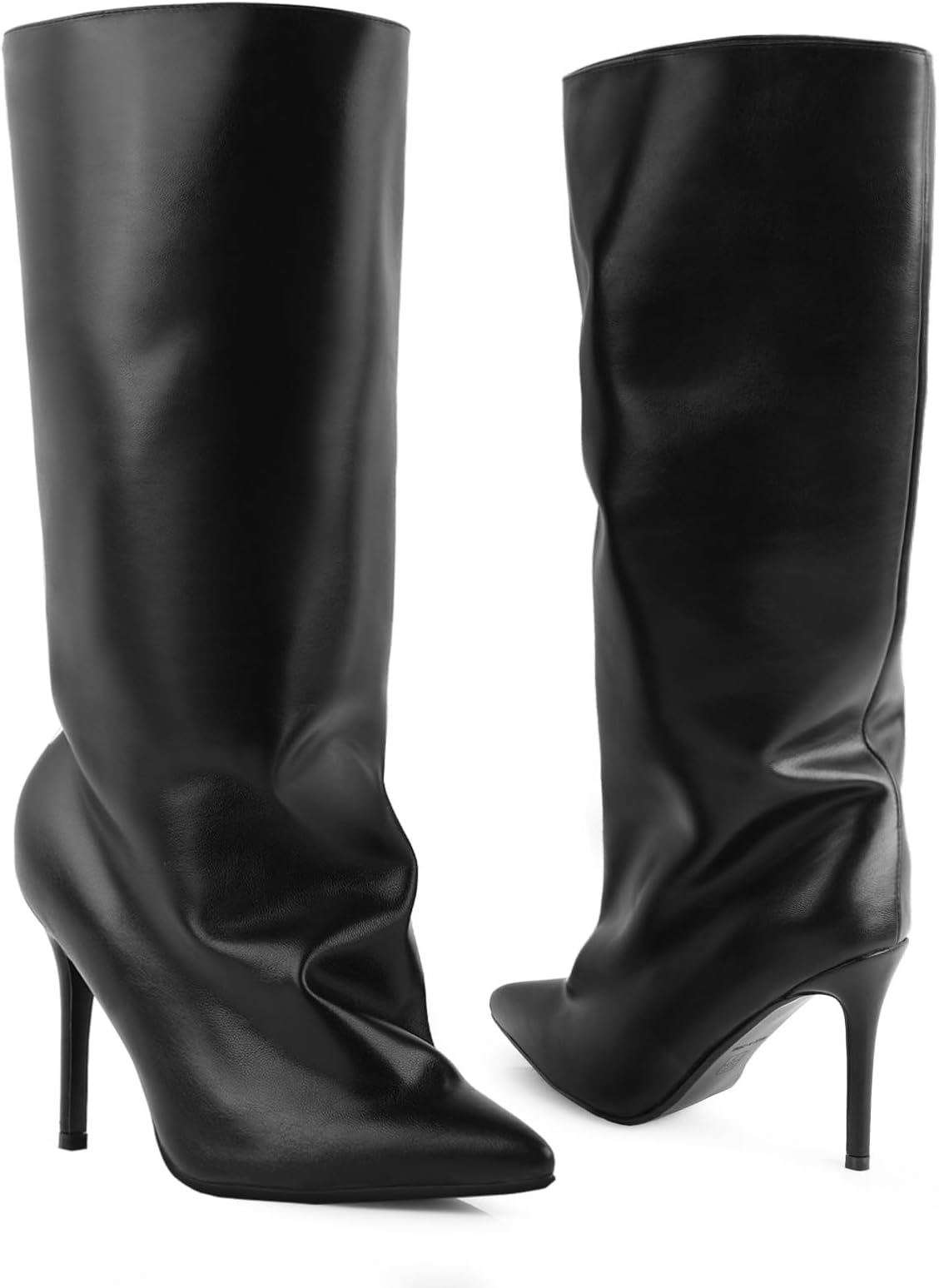 Platform Boots Gothic Boots for Women, Knee High Chunky Platform Heels