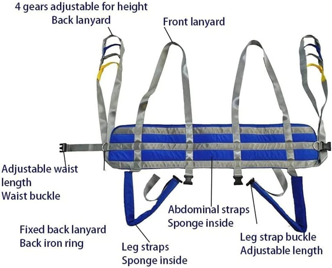 Imbracatura per Sollevatore Disabili Fino A 150 kg, per Bariatrica, Assistenza Infermieristica, Anziani, Disabili Large