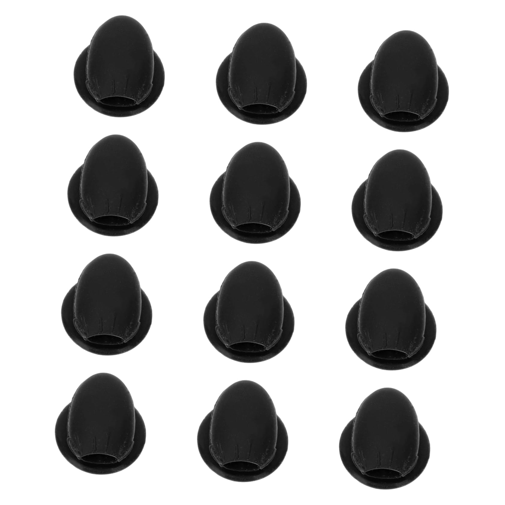 Baluue Practical Brush Cover 12pcs Silicone Lip Brush Covers for Makeup Brush Head