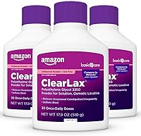 Vista 1 de Tienda Basic Care ClearLax, polvo de polietilenglicol 3350 para solución, laxante osmótico, sin sabor, 1.11 libras (paquete de 3)