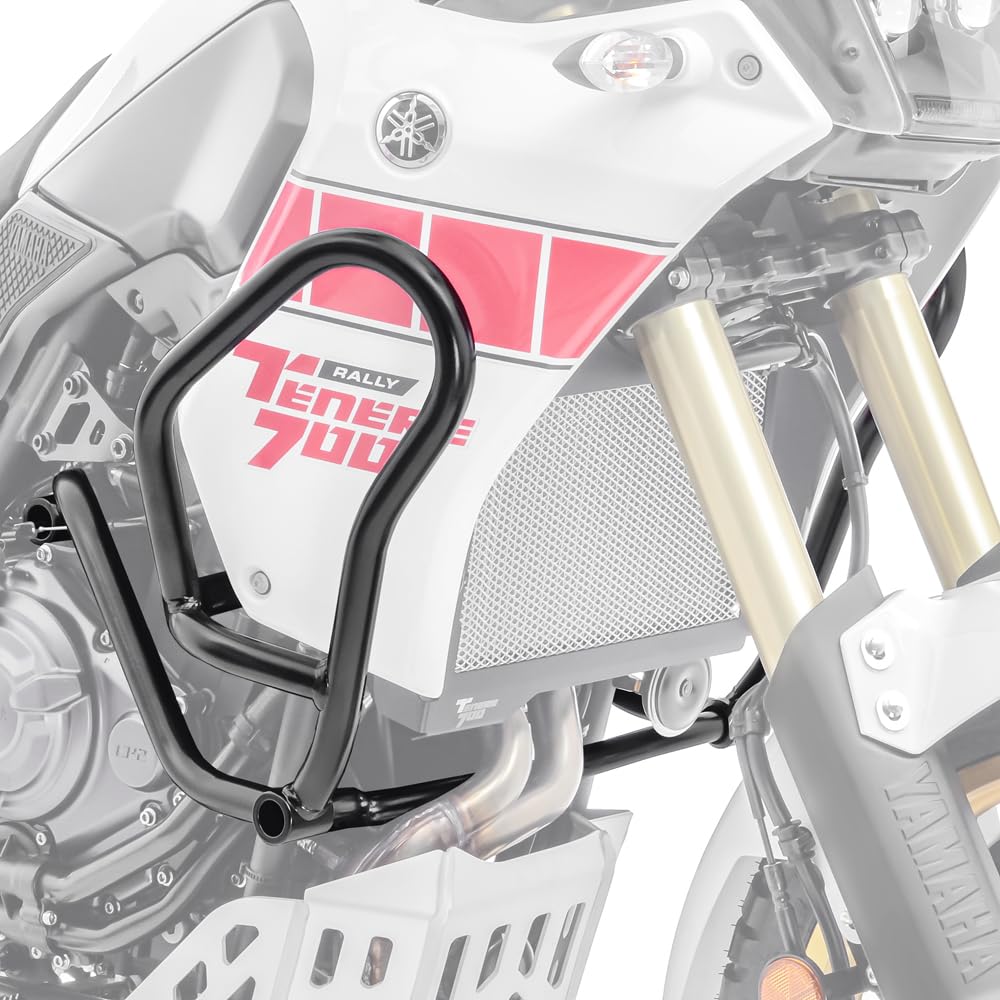 Defensas de Motor Compatible para Yamaha Tenere 700 19-24 Protectores MK12 Negro