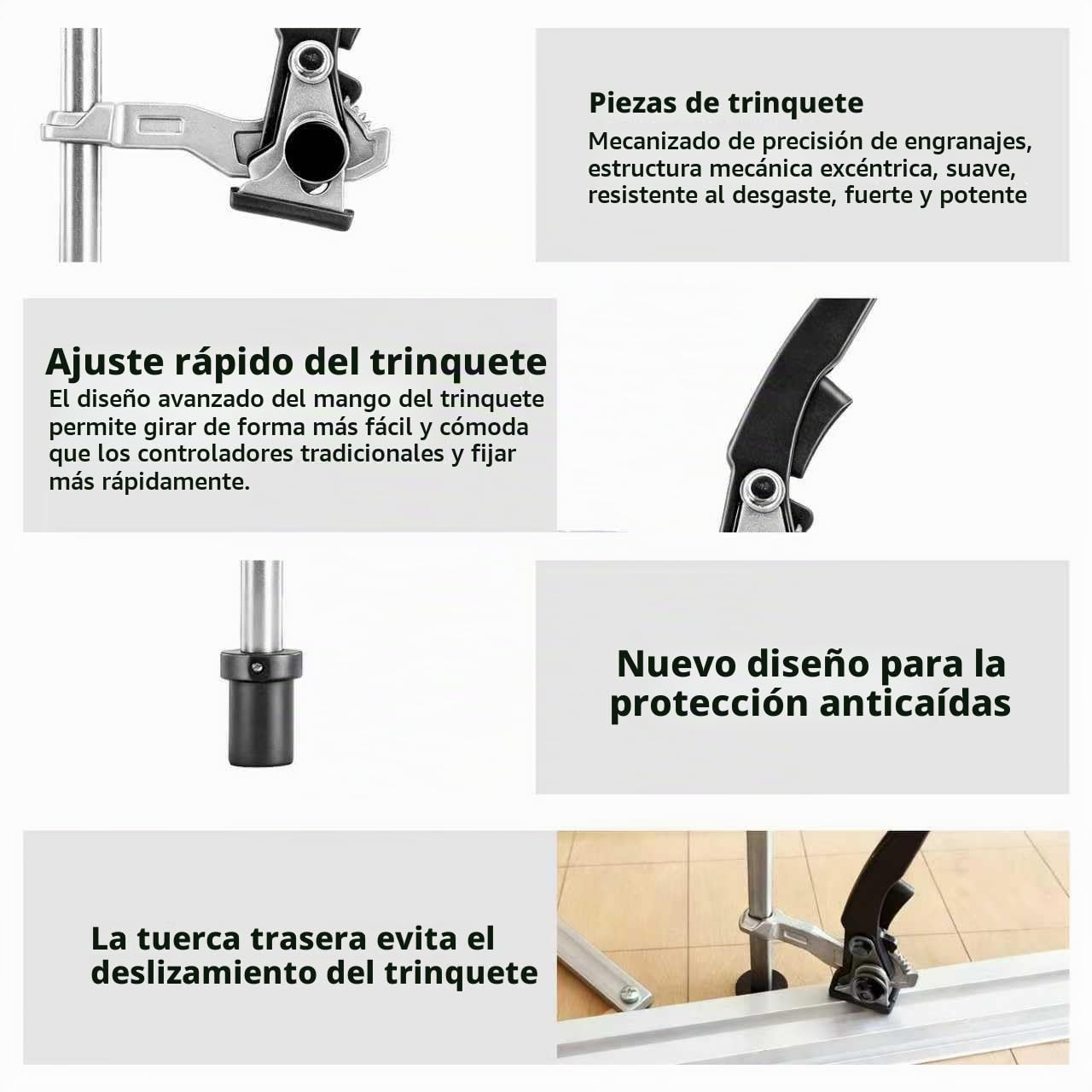 2 abrazaderas de palanca de sujeción de 20 mm, rango de sujeción de 160 mm, abrazadera de sujeción rápida, abrazadera de una mano con mango de palanca, gancho para banco de trabajo para lijar, cortar