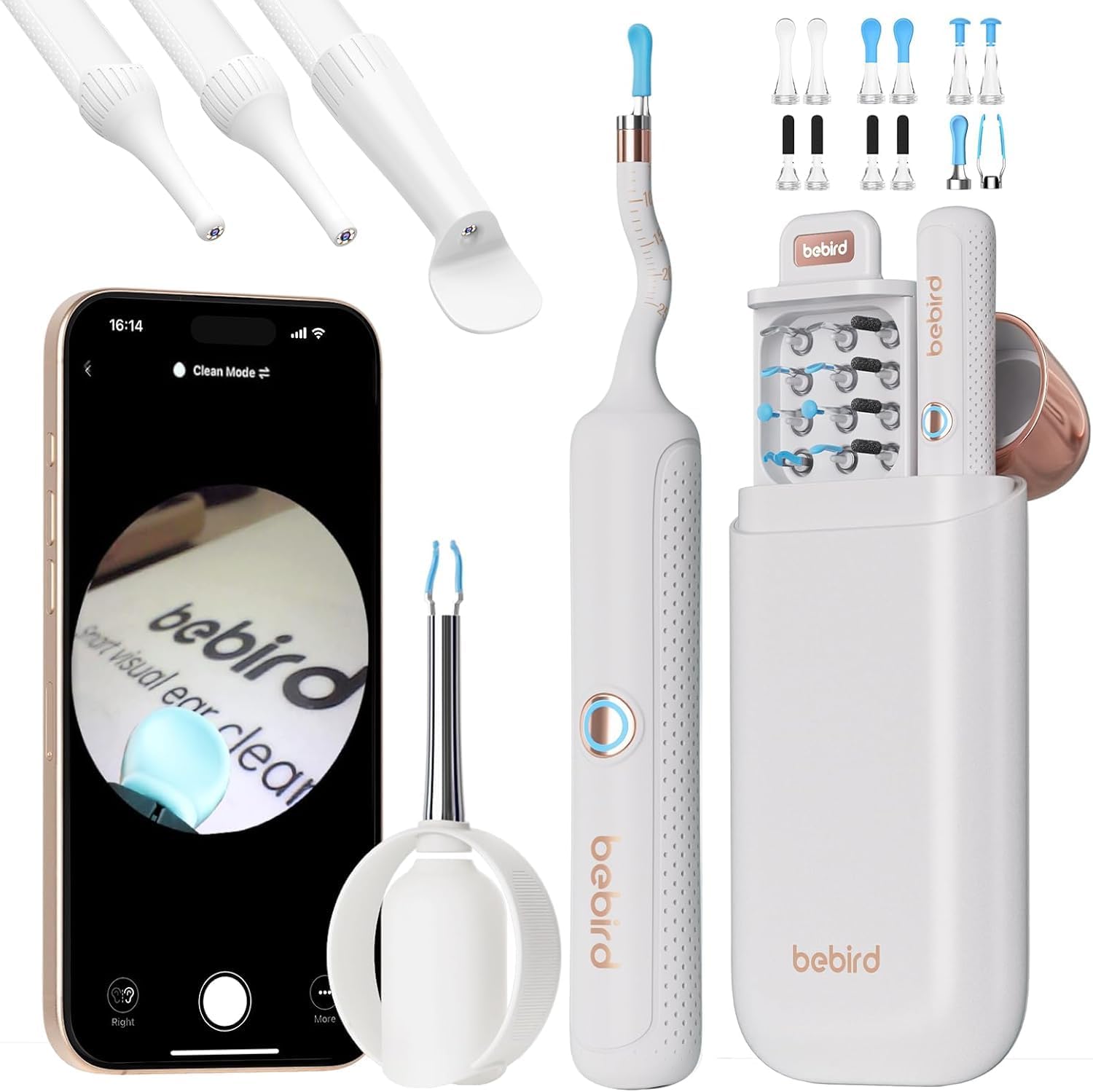 Amazon.co.jp: Bebird 耳かき カメラ付き 【業界初創ピンセット&3.1mm