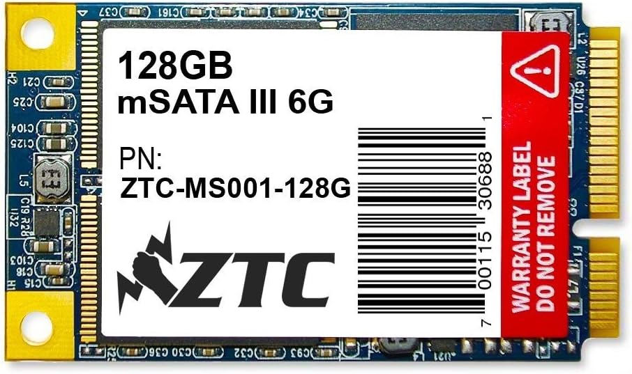 ZTC 128GB Bulwark V2 mSATA 6G 50mm Enhanced SSD Solid State Drive Model ZTC-MS001-128G