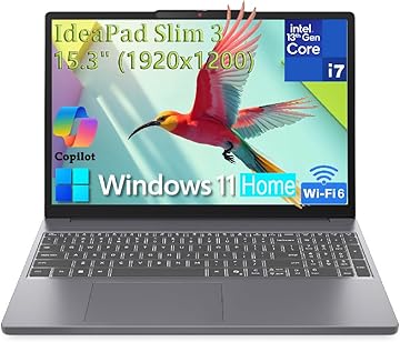 15" Laptop Computer for Home Business, Intel 10-Core i7-13620H, WiFi 6, Bluetooth 5.2, FHD+ Copilot AI PC, Type-C, Luna Grey, Windows 11 Home (16GB DDR5 RAM, 1TB PCIe SSD)