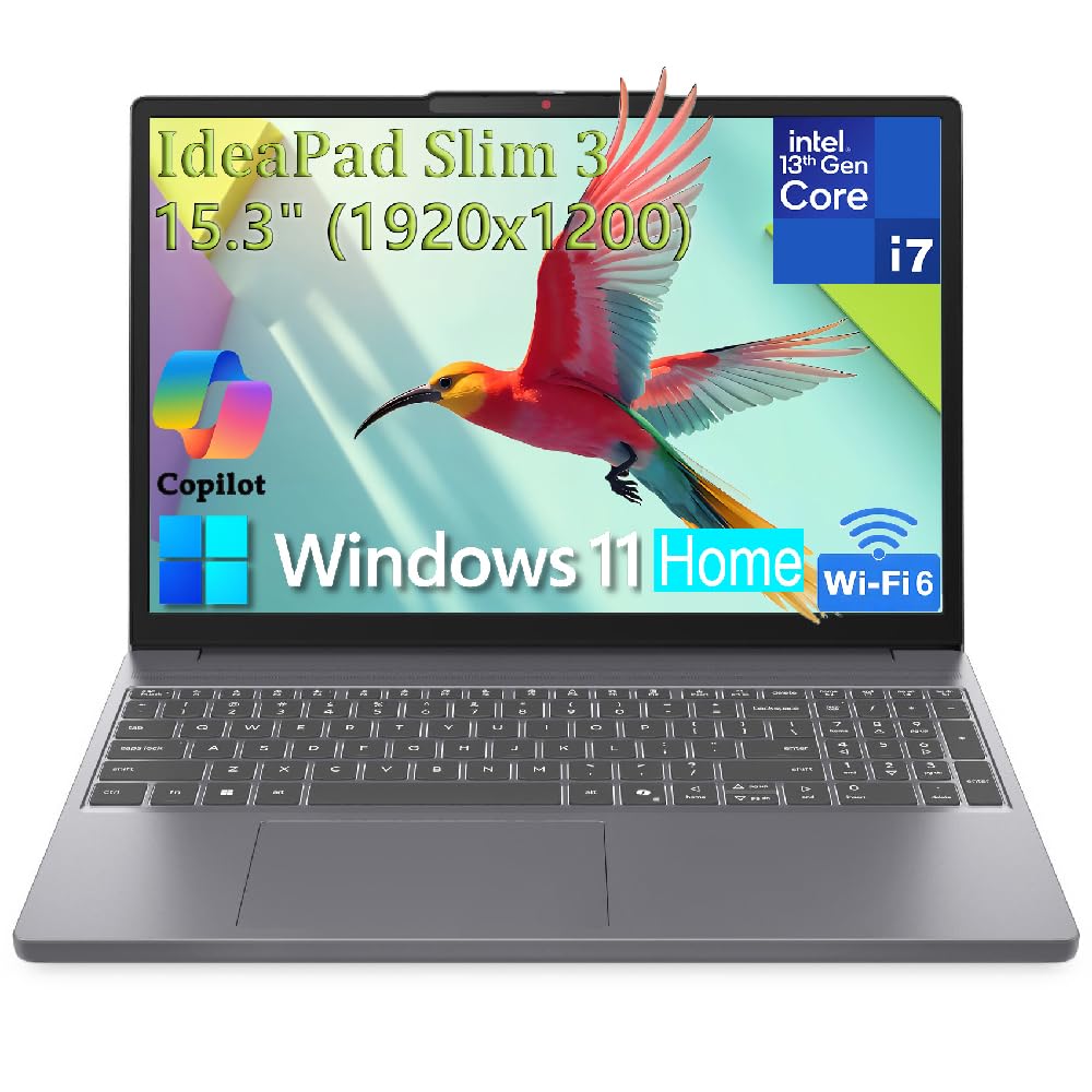 15" Laptop Computer for Home Business, Intel 10-Core i7-13620H, WiFi 6, Bluetooth 5.2, FHD+ Copilot AI PC, Type-C, Luna Grey, Windows 11 Home (16GB DDR5 RAM, 1TB PCIe SSD)