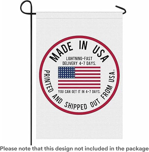 Miniatura 6 de Bandera de jardín personalizada con nombre de familia de campamento de 12.5 x 18 pulgadas, bandera de bienvenida personalizada para patio y casa