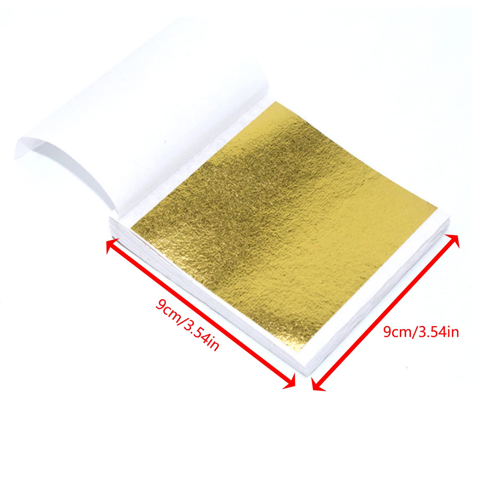 BOHUIZ 150 Stück Blattgold Imitation, Blattgold Zu Produktbild-Vorschau 4