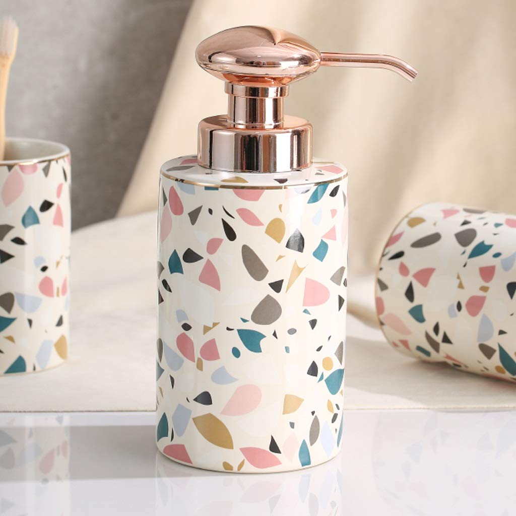 CaihongweiMarble Creative Soap Dispenser with Pump Hand Sanitizer Bottle Lotion Jar Liquid Bottle Housewares for Bathroom