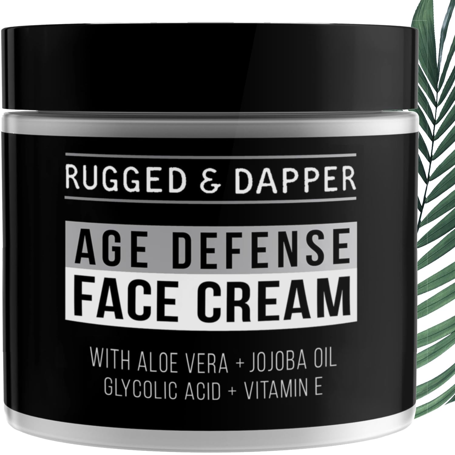 Mens Face Cream with Hyaluronic Acid - Ultra-Hydrating Mens Anti Aging Face Cream- 24 Hour Protection - 4 Month Supply - USA Made