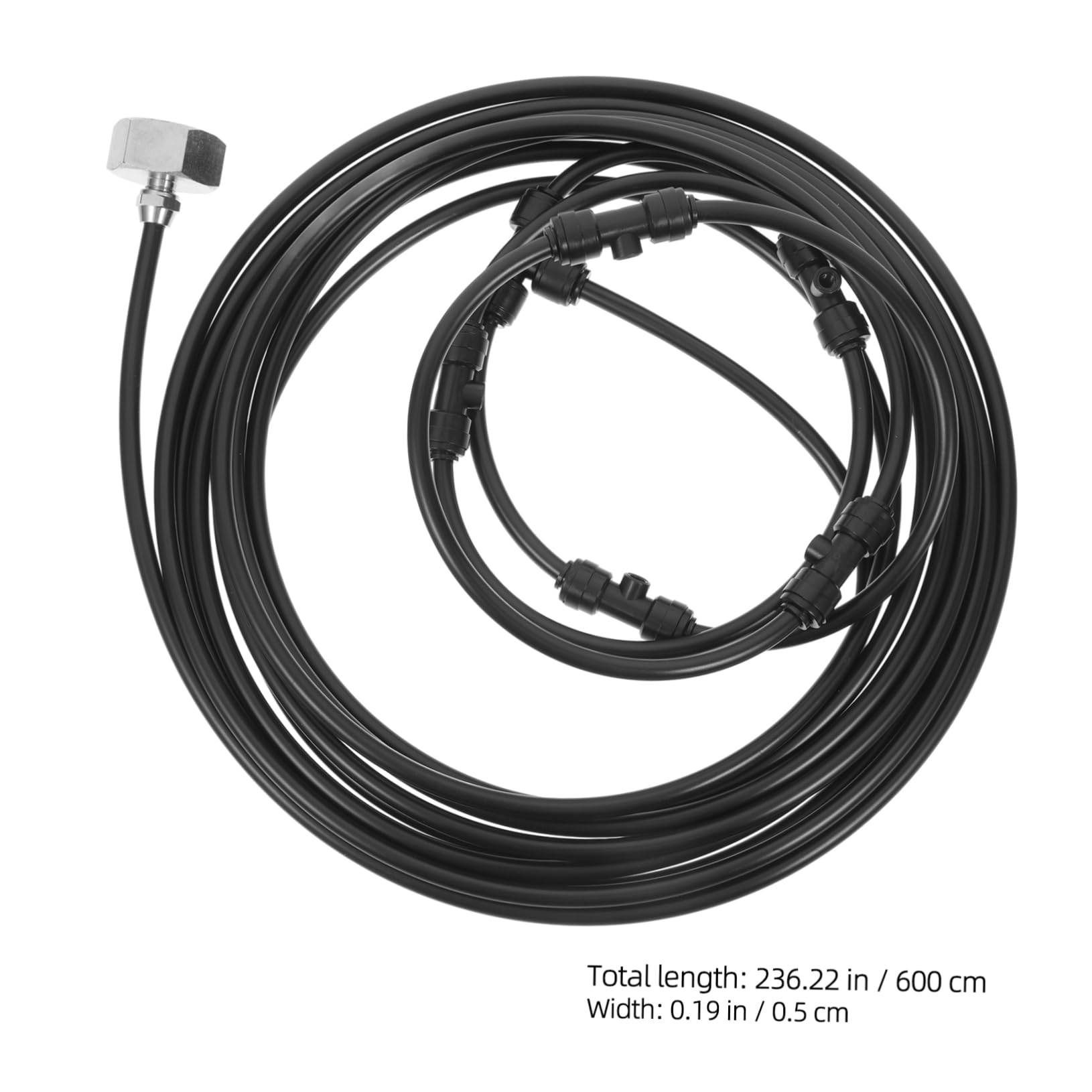 VANZACK Fan Kit Bucket Misting Fan Set Outdoor Misting Fan Hose Mist Fan for outside Patio Cooling