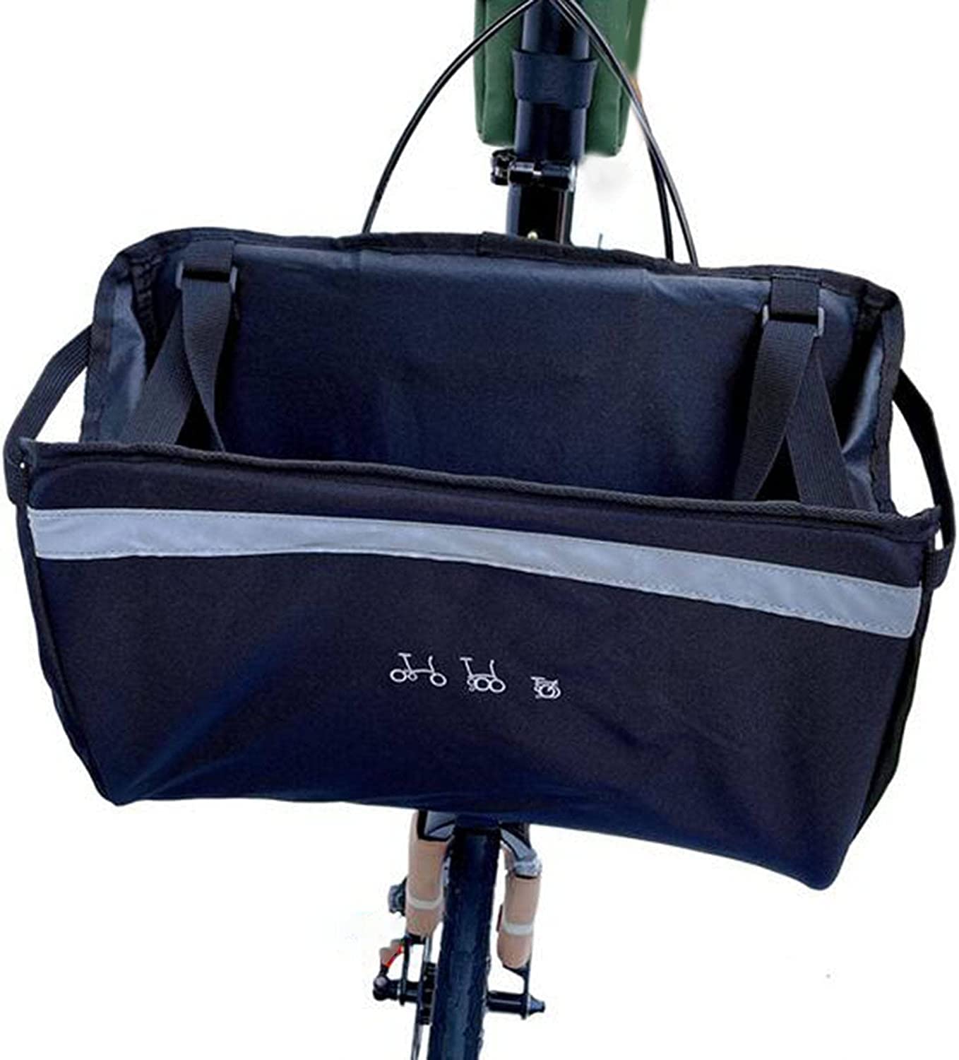 ブロンプトン用　フロントバスケット(布製) Amazon.co.jp: ブロンプトングアクセサリー用折りたたみ自転車フロント