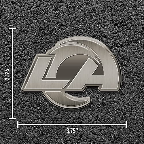 Image of Rico Industries NFL Football Standard Oval Antique Nickel Auto Emblem for Car /Truck /SUV