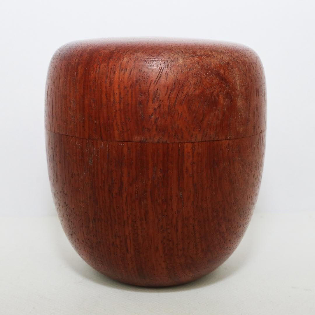 在銘 一刀彫 飛騨木地棗 共箱 棗 茶入 茶道具 天然木 - MODELOS