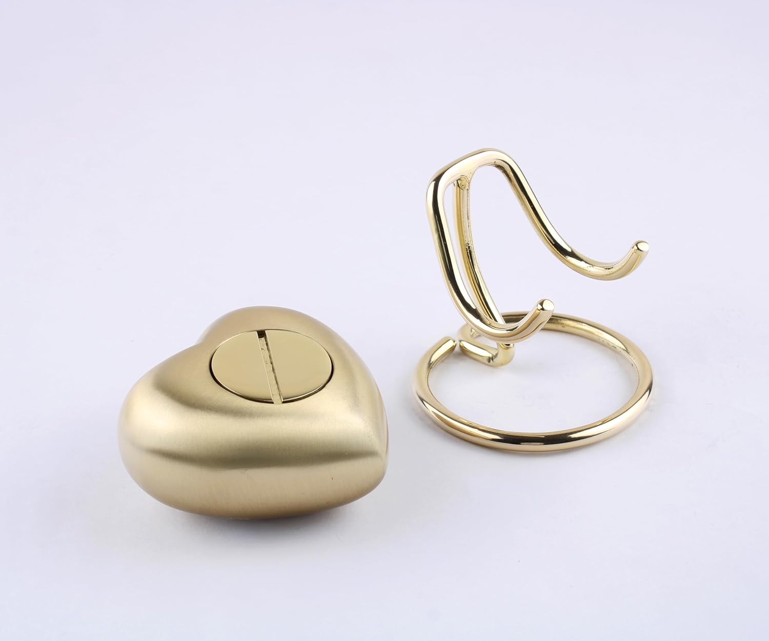 Pet Urn Heart - Small Urns for Human Ashes Keepsake - Cremation Urn for Ashes Adult Male, Keepsake Urn for Ashes for Women, Mini Urns for Human Ashes Adult Man (Gold) - Image 3