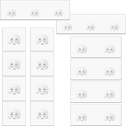 14 piezas de organizador adhesivo de ducha de repuesto, tiras adhesivas para estantes de ducha, adhesivo de reemplazo para organizador de