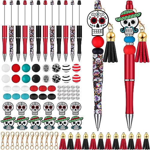 Stylos à perles de Noël à offrir comme cadeaux invités réveillon