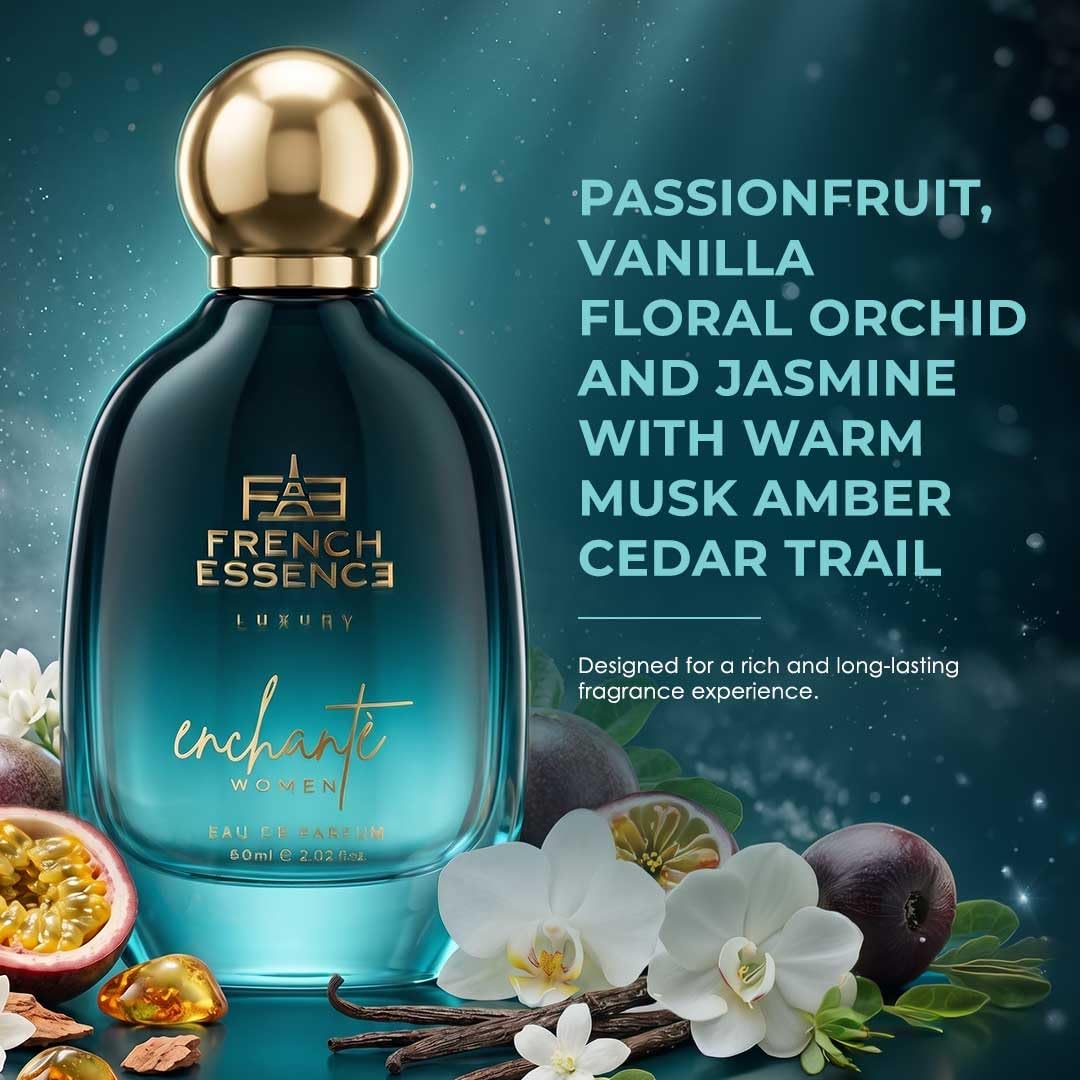 FRENCH ESSENCE Luxury Enchante Perfume For Women 60 ml Long Lasting Fragrance Scent Eau De Parfum 3