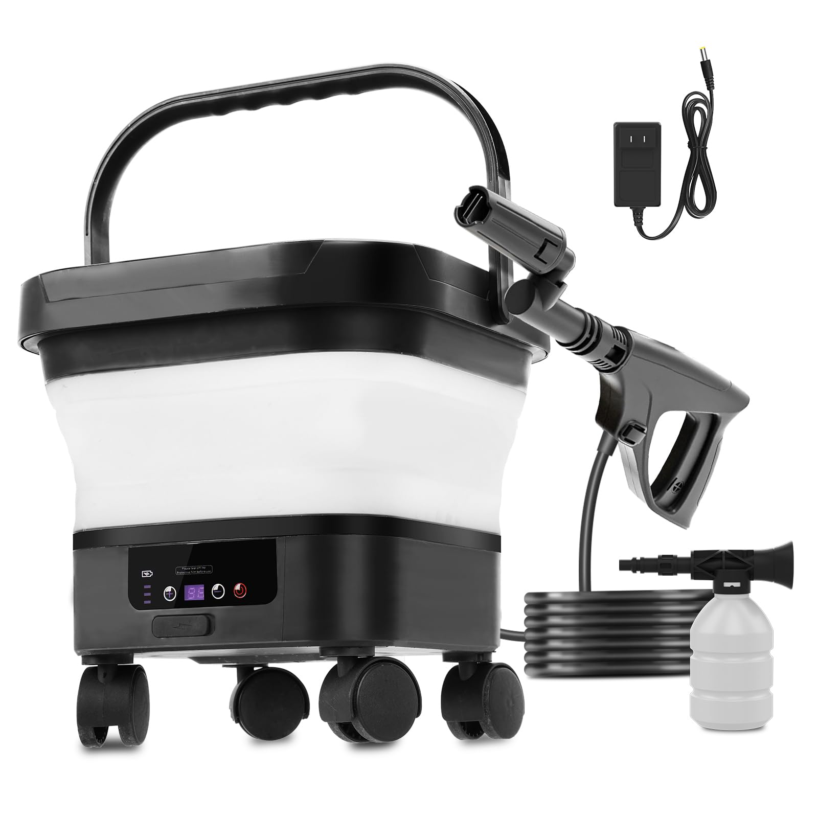 Amazon | Perrace 高圧洗浄機 コードレス 充電式 8MPa強力水圧 7段階