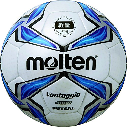 Molten Futsal - Pallone, Bianco/Blu/Argento, 4
