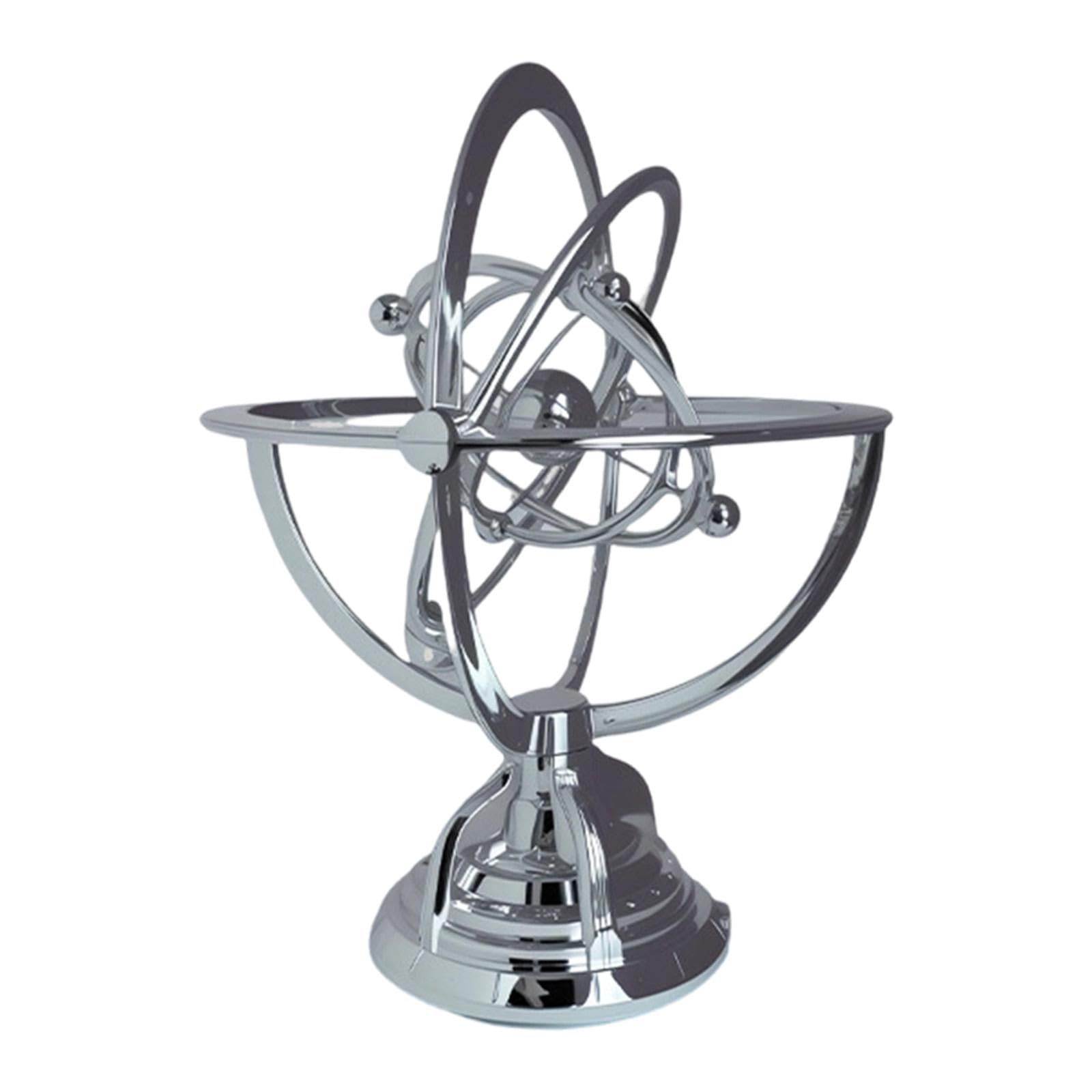 Juguete de Escritorio Científico, Adorno Electrónico Oscilante, Modelo de Planetario, PP, Adecuado para Mesa de Estudio en Casa, Plata, Individual
