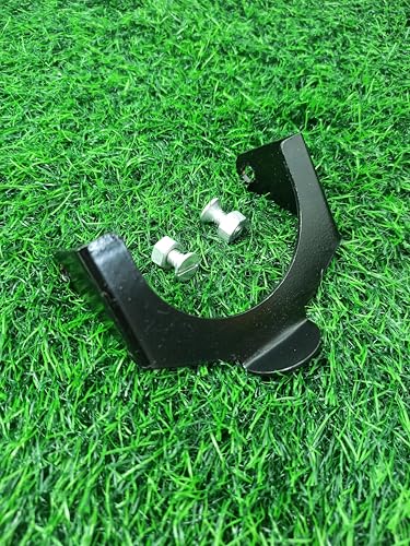 Image of Metal C-Type Clamp Mounting Bracket with Rivets | Heavy Duty Pipe Holder Support Clip for Irrigation /Plumbing Sprinkler Fittings | Pack of 20 Brackets with Fasteners | 2.5 inch