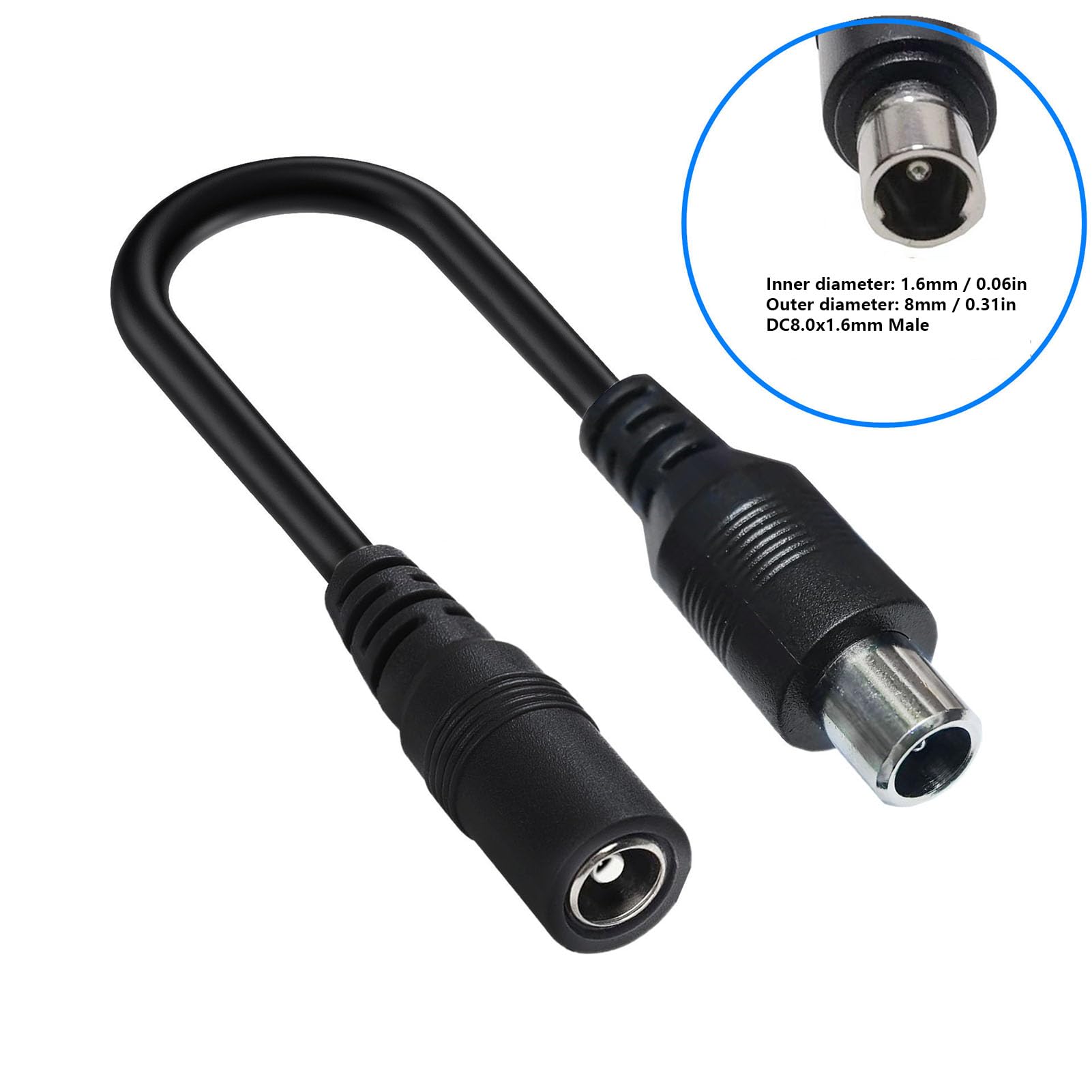 Cavi di Conversione per Caricabatterie di Monopattini Elettrici, Adattatore Maschio-Femmina Multi-Compatibile con PVC Ignifugo e Connettori in Ottone, per Hoverboard,