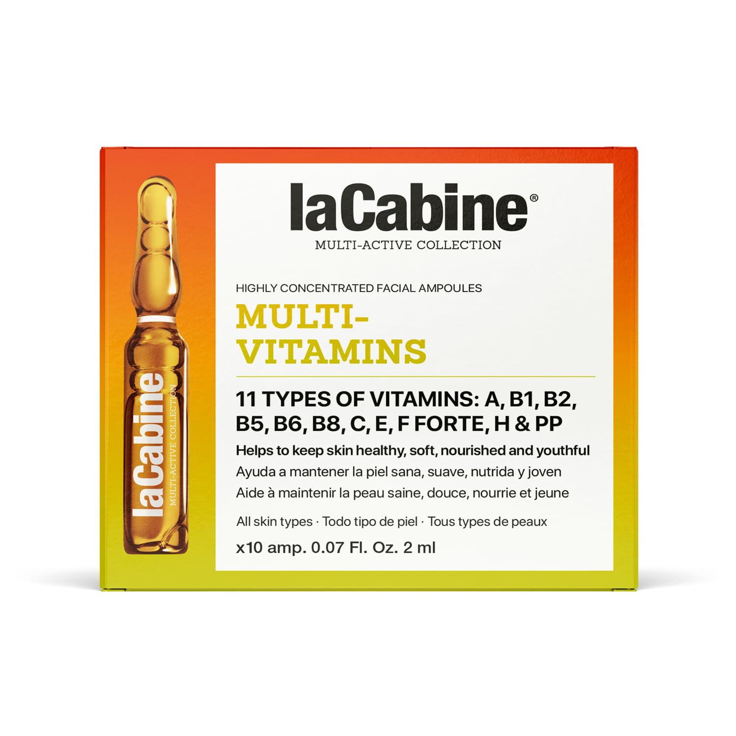 La Cabine Multi Vitamins 10 Ampoules Of 2 Ml